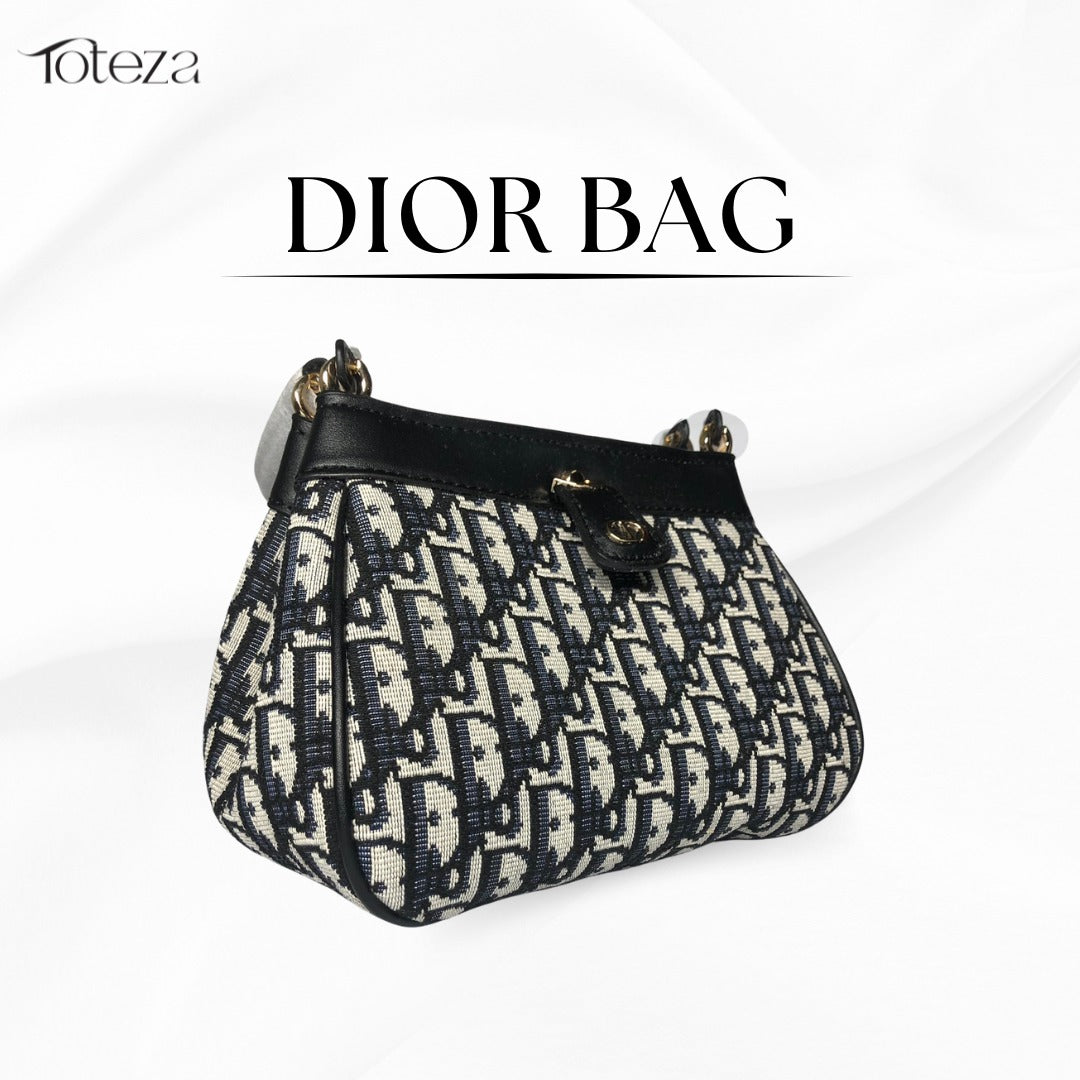 DIOR KEY JACQUARD HAND BAG